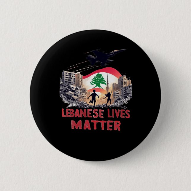 Bóton Redondo 5.08cm Libanês Lives Sticker (Frente)