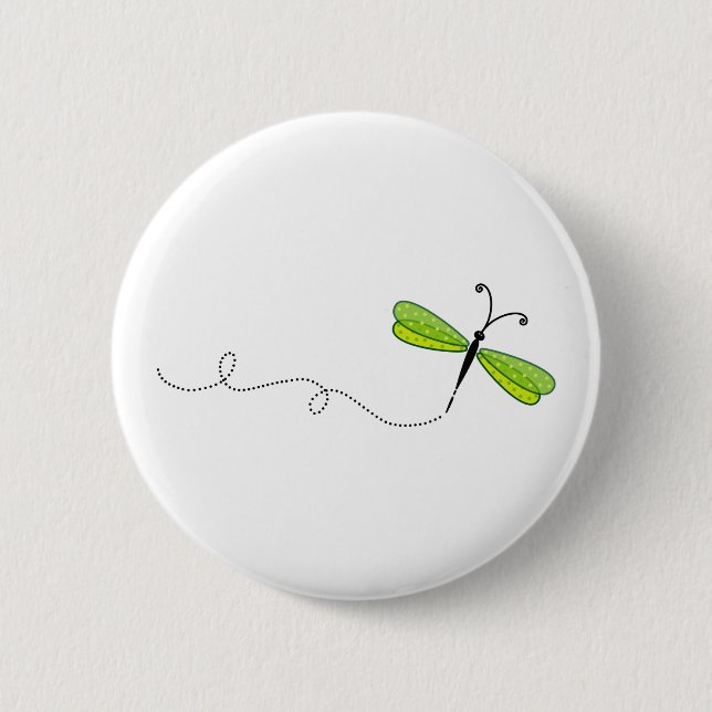 Bóton Redondo 5.08cm libélula (Frente)