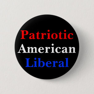 Bóton Redondo 5.08cm Liberal Patriótico Americano