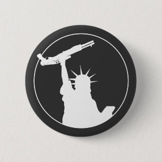 Bóton Redondo 5.08cm Liberdade com espingarda