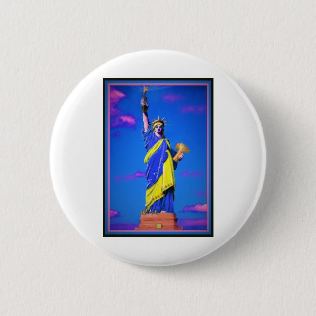 Bóton Redondo 5.08cm Liberdade Ucraniana (Frente)