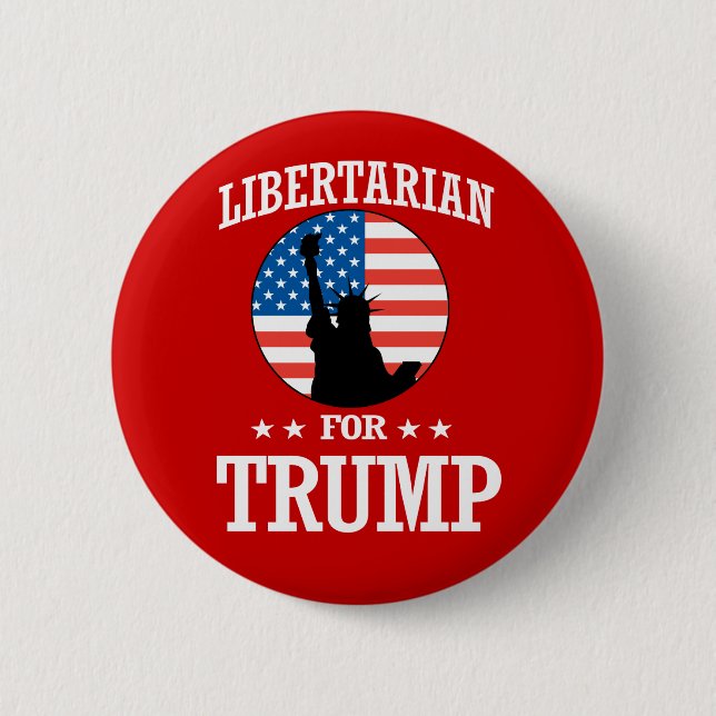 BÓTON REDONDO 5.08CM LIBERTARIANO PARA TRUMP (Frente)
