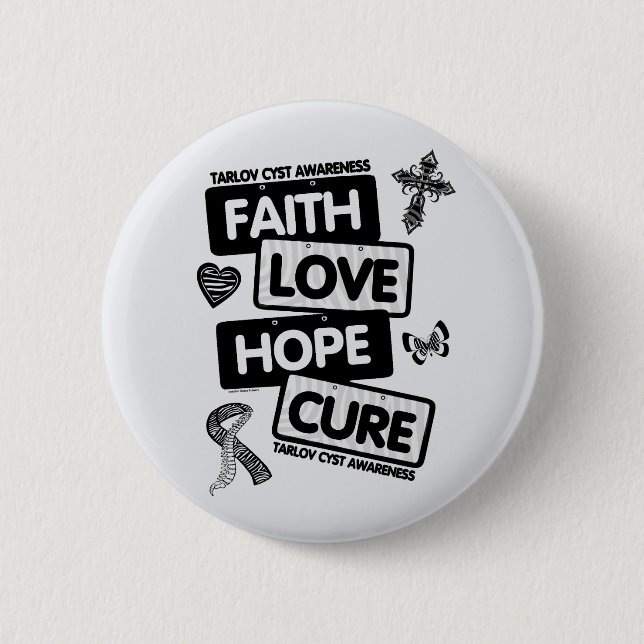 Bóton Redondo 5.08cm Licença Plates... Tarlov Cyst (Frente)