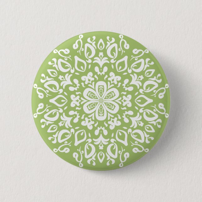 Bóton Redondo 5.08cm Lichen Mandala (Frente)