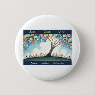 Bóton Redondo 5.08cm Lido pense crescem - bibliotecas escolares do