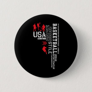 Bóton Redondo 5.08cm Liga de Verão Usa-Nba de Basquete
