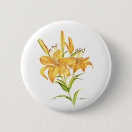 Bóton Redondo 5.08cm Lilocolor de tigre amarelo