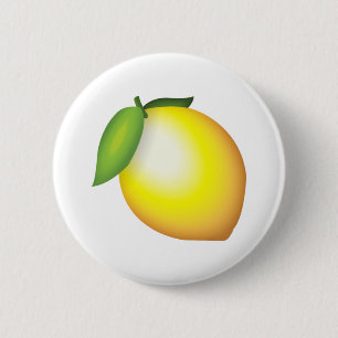 Bóton Redondo 5.08cm Limão - Emoji