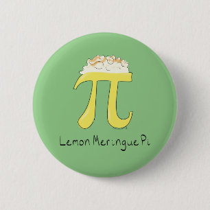 Bóton Redondo 5.08cm Limon Meringue Pi Cute Math Pi Day Pin