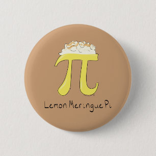 Bóton Redondo 5.08cm Limon Meringue Pi Cute Math Pi Day Pin
