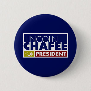 Bóton Redondo 5.08cm Lincoln Chafee para o presidente V1