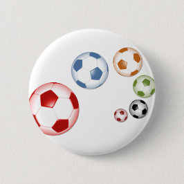 Bóton Redondo 5.08cm Lindo conjunto de bolas de futebol