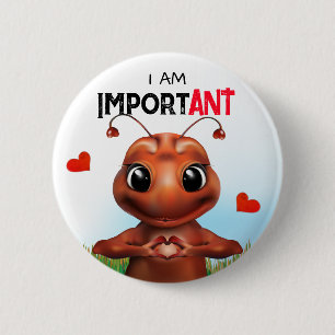 Bóton Redondo 5.08cm Língua de Sinais Ant