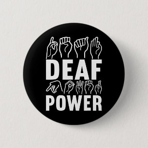 Bóton Redondo 5.08cm linguagem de sinais de consciência Linguagem de si