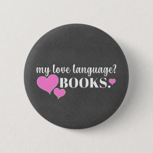 Bóton Redondo 5.08cm Linguagem do Amor é Livros