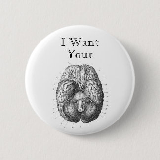 Bóton Redondo 5.08cm Linha botão do recolhimento do zombi