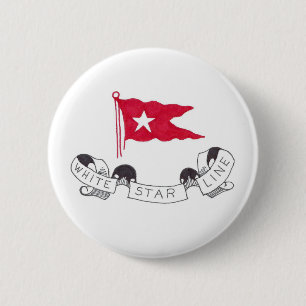 Bóton Redondo 5.08cm Linha branca da estrela - botão
