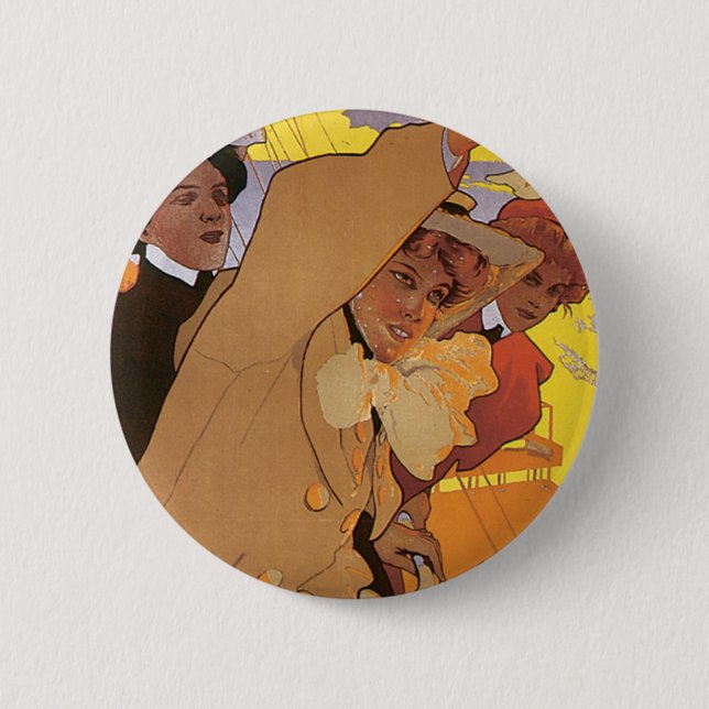 Bóton Redondo 5.08cm Linha de Dôvar-Ostende (Frente)