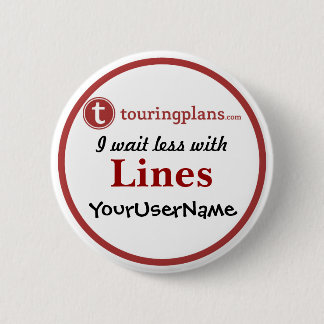 Bóton Redondo 5.08cm Linhas botão - design 2 (branco)