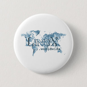 Bóton Redondo 5.08cm Linux no mundo inteiro