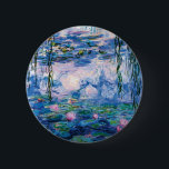 Bóton Redondo 5.08cm Lírios de água de Monet<br><div class="desc">Lírios de água de Monet. 
Visite por favor minha loja para um design mais interessante e mais => bem escolhido zazzle.com/iwheels* da cor</div>