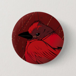 Bóton Redondo 5.08cm Little Red BIrd