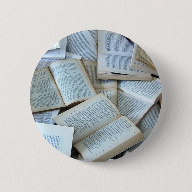 Bóton Redondo 5.08cm Livros (Frente)