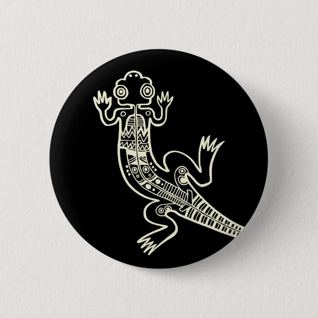 Bóton Redondo 5.08cm Lizard (Frente)