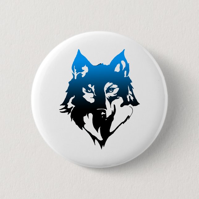 Bóton Redondo 5.08cm lobo (Frente)