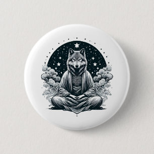 Bóton Redondo 5.08cm Lobo Consciente