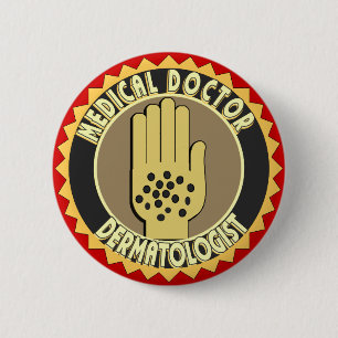 Bóton Redondo 5.08cm LOGO Dermatologista