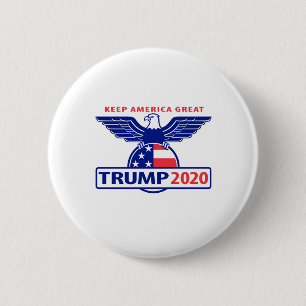 Bóton Redondo 5.08cm Logotipo da Águia Trump 2020