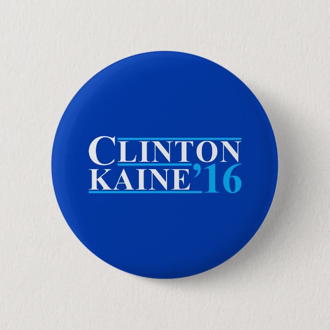 Bóton Redondo 5.08cm Logotipo da campanha de Clinton Kaine (Frente)