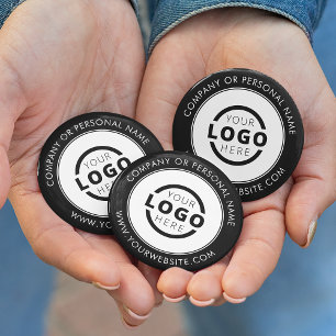 Bóton Redondo 5.08cm Logotipo da empresa personalizado Marca corporativ
