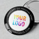 Bóton Redondo 5.08cm Logotipo da empresa personalizado Marca corporativ<br><div class="desc">Crie seu próprio pino personalizado do botão de reversão com o logotipo da sua empresa e a mensagem de marca personalizada ou informações de contato. Este é um botão de distribuição de promocionais para marketing de seus negócios em shows de comércio, conferências e outros eventos da empresa. Você pode mudar...</div>