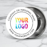 Bóton Redondo 5.08cm Logotipo da empresa personalizado Marca corporativ<br><div class="desc">Crie seu próprio pino personalizado do botão de reversão com o logotipo da sua empresa e a mensagem de marca personalizada ou informações de contato. Este é um botão de distribuição de promocionais para marketing de seus negócios em shows de comércio, conferências e outros eventos da empresa. Você pode mudar...</div>