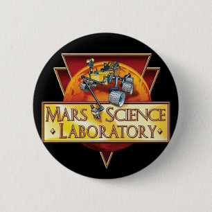 Bóton Redondo 5.08cm Logotipo da Missão Mars Science Laboratory