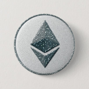 Bóton Redondo 5.08cm Logotipo de Ethereum