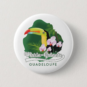 Bóton Redondo 5.08cm logotipo de Marie Galante Guadeloupe