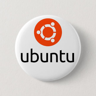 Bóton Redondo 5.08cm Logotipo de Ubuntu Linux
