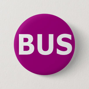 Bóton Redondo 5.08cm Logotipo do ÔNIBUS - violeta
