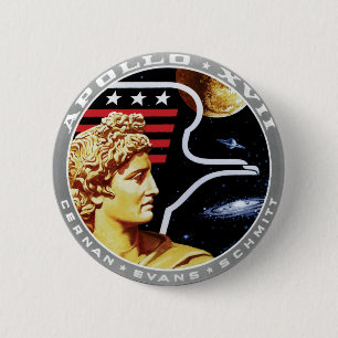Bóton Redondo 5.08cm Logotipo do remendo da missão da NASA de Apollo 1