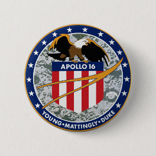 Bóton Redondo 5.08cm Logotipo do remendo da missão da NASA de Apollo 1