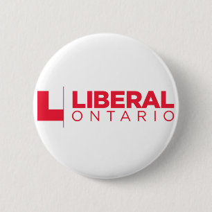 Bóton Redondo 5.08cm Logotipo liberal do partido de Ontário