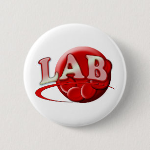 BÓTON REDONDO 5.08CM LOGOTIPO RBC MLT LABORATORY SWOSH - CLÍNICA MÉDICA
