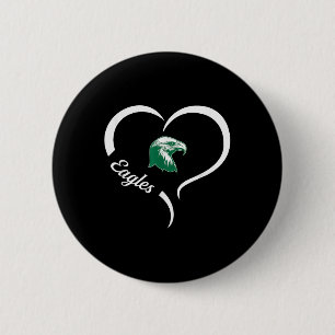 Bóton Redondo 5.08cm Logotipo Thatcher Eagles Slogan Hs Meio Coração