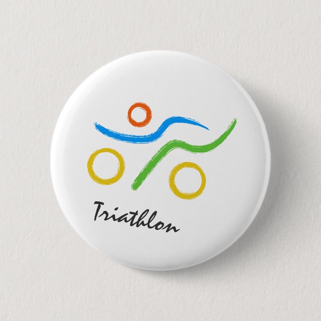 Bóton Redondo 5.08cm Logotipo Triathlon (Frente)