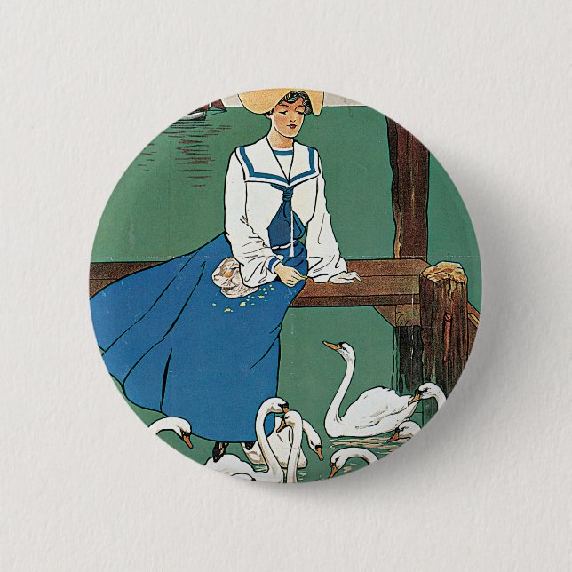 Bóton Redondo 5.08cm Londres e Sudoeste ~ Weymouth (Frente)