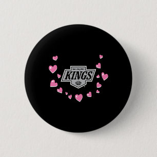 Bóton Redondo 5.08cm Los Angeles Kings Amor de Valentino Nhl Licenciado