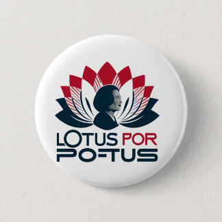 Bóton Redondo 5.08cm Lotus para POTUS Kamala Harris 2024